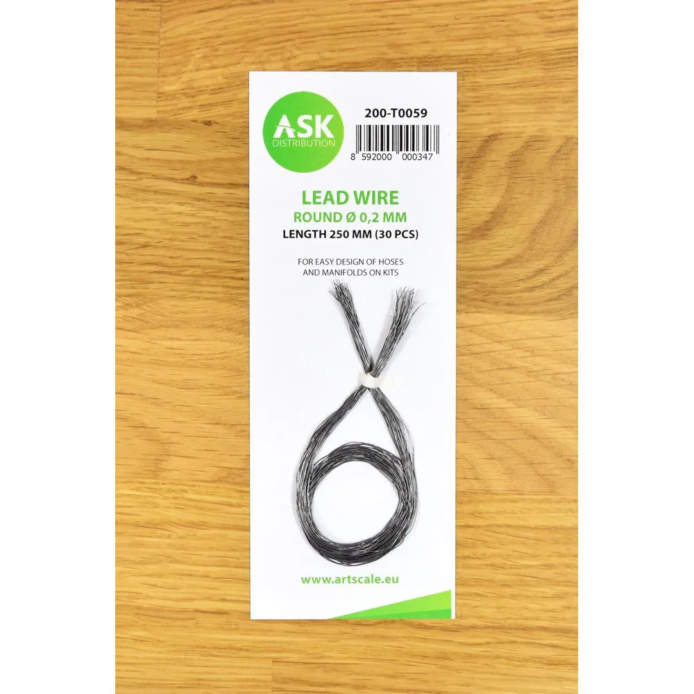 Art Scale 200-T0059 Lead Wire - Round Ø 0,2 mm x 250 mm (30 Pcs.)
