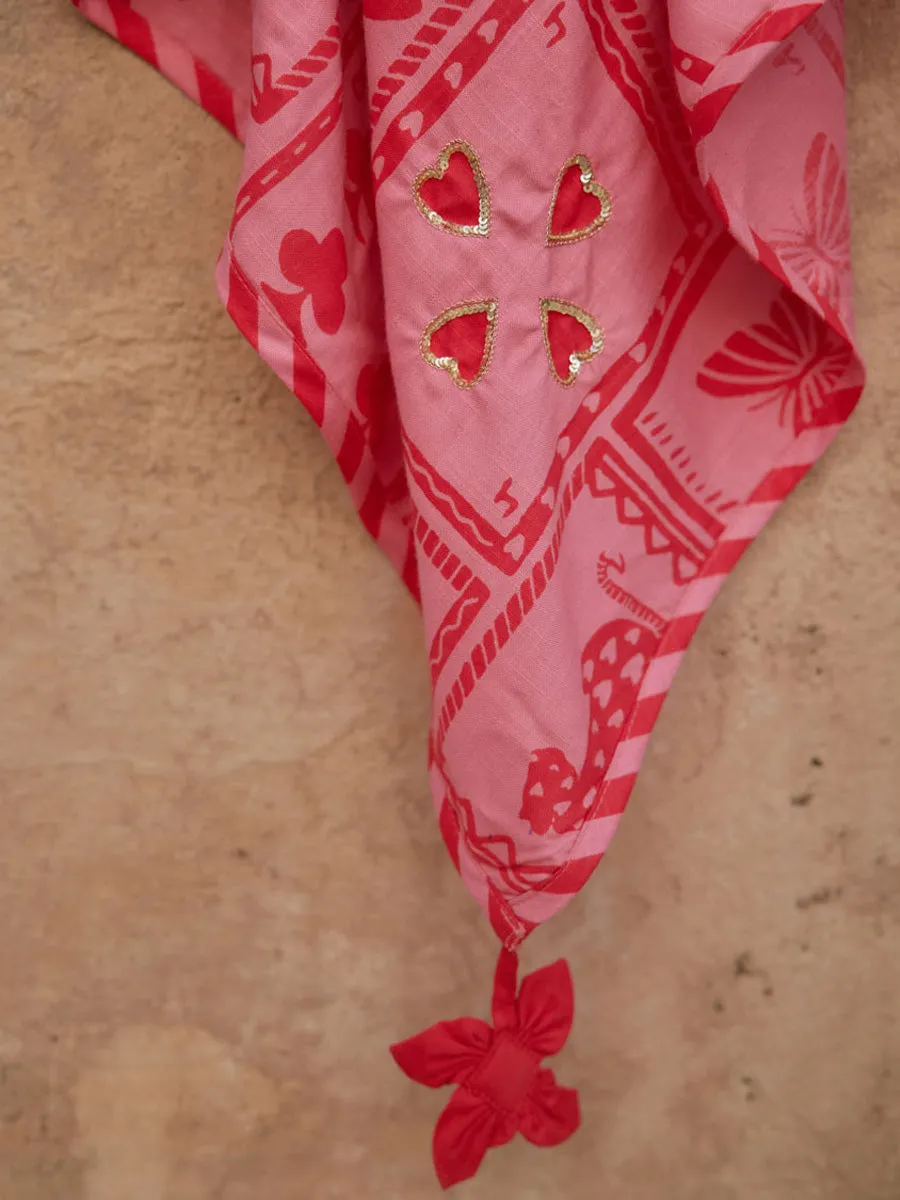 Casino Hand Sequined Modal Scarf