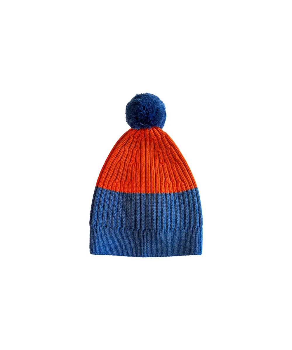 Gwyllion Beanie - Denim / Pumpkin (Adult)