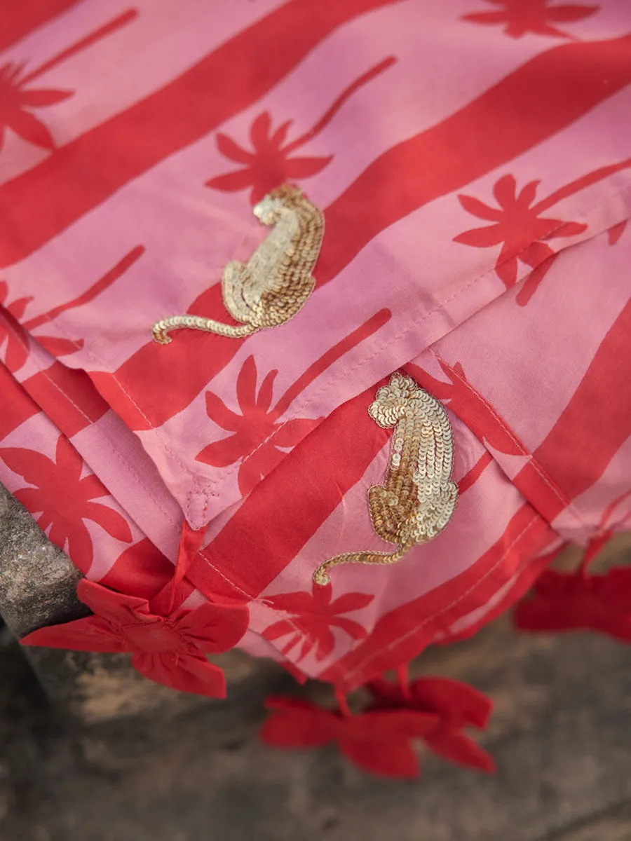 Holiday Hand Sequined Modal Scarf