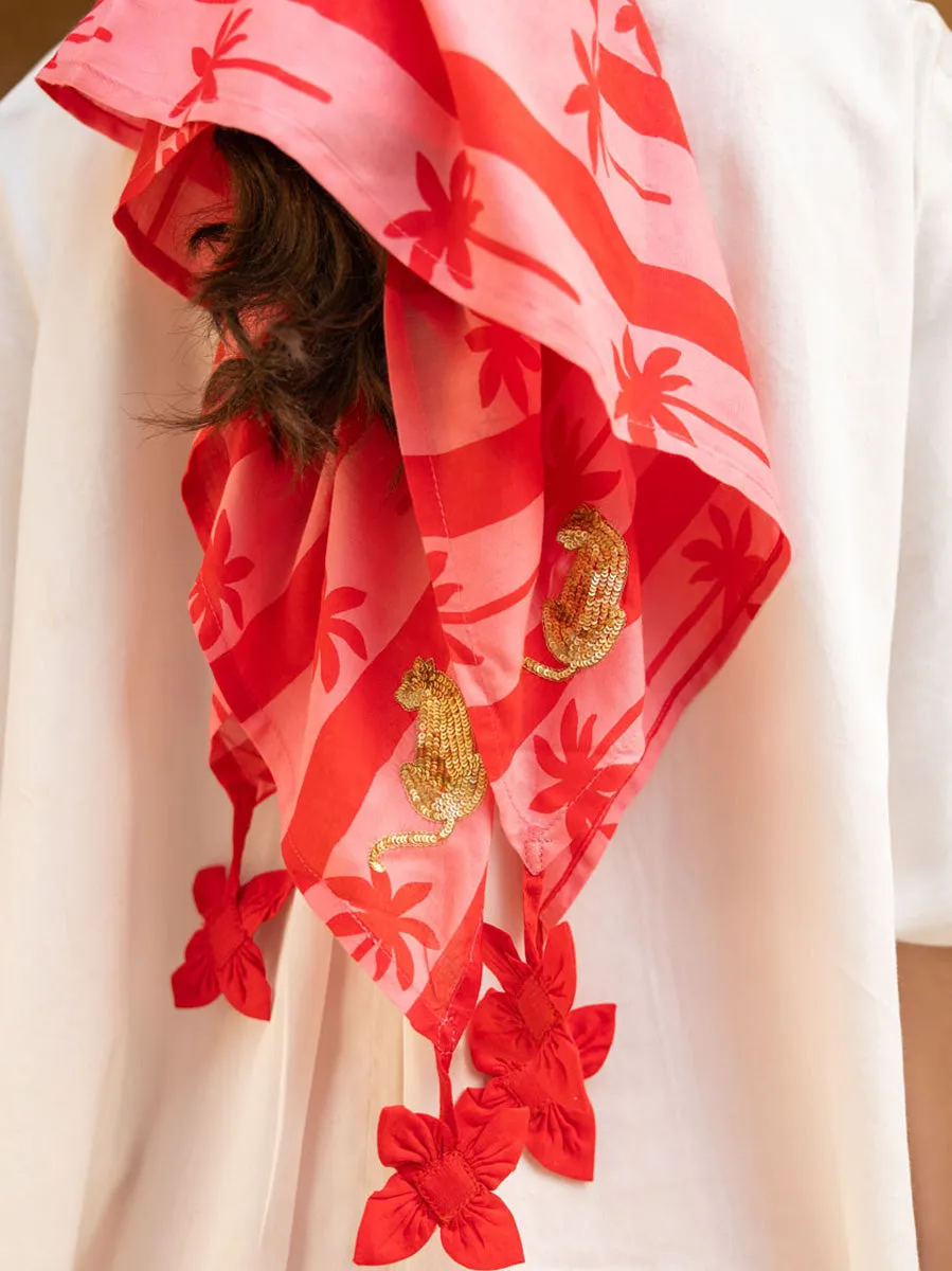Holiday Hand Sequined Modal Scarf