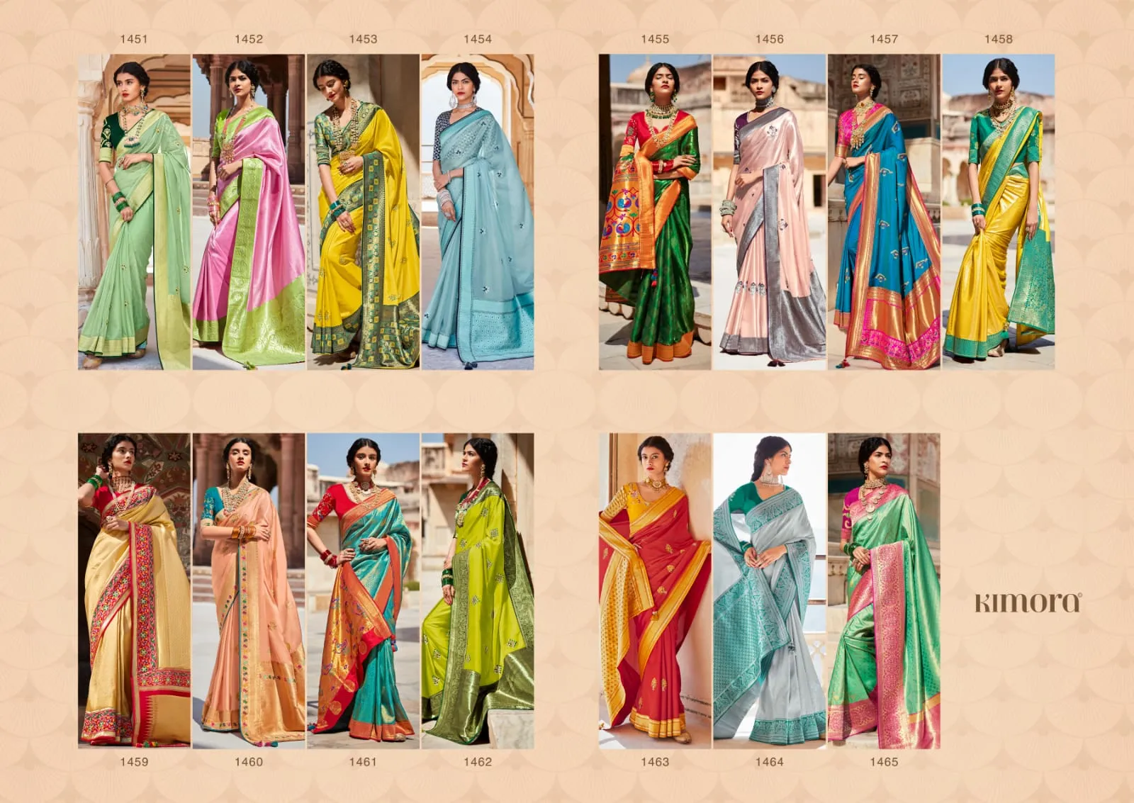 Kimora Sunehri Vol-18 1451-1465 Series Designer Saree Silk Designer Party Wear Saree