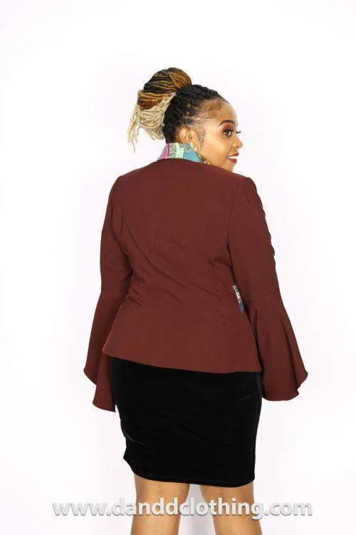 Maroon Office Jacket African