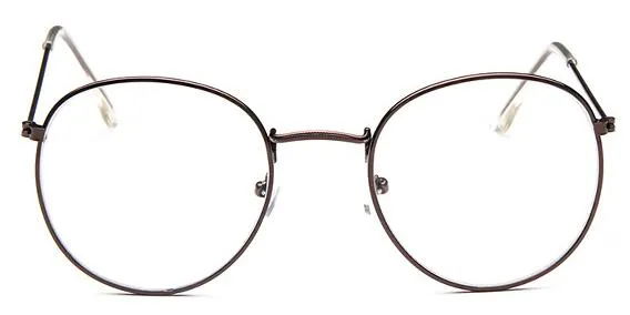 New Designer Woman Glasses Optical Frames Metal Round Glasses