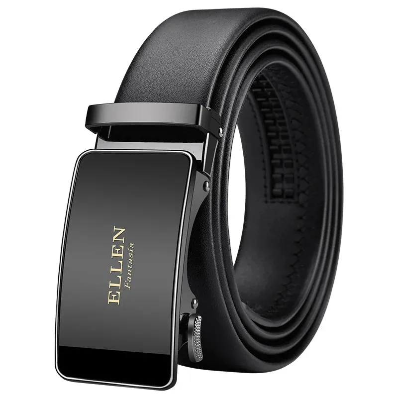 OYIFAN Men Belt Genuine Leather Belt for men Automatic belts Adjustable waistband Business belts 허리띠