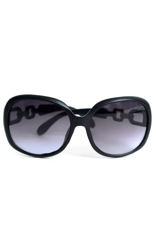 Round Black Sunglasses