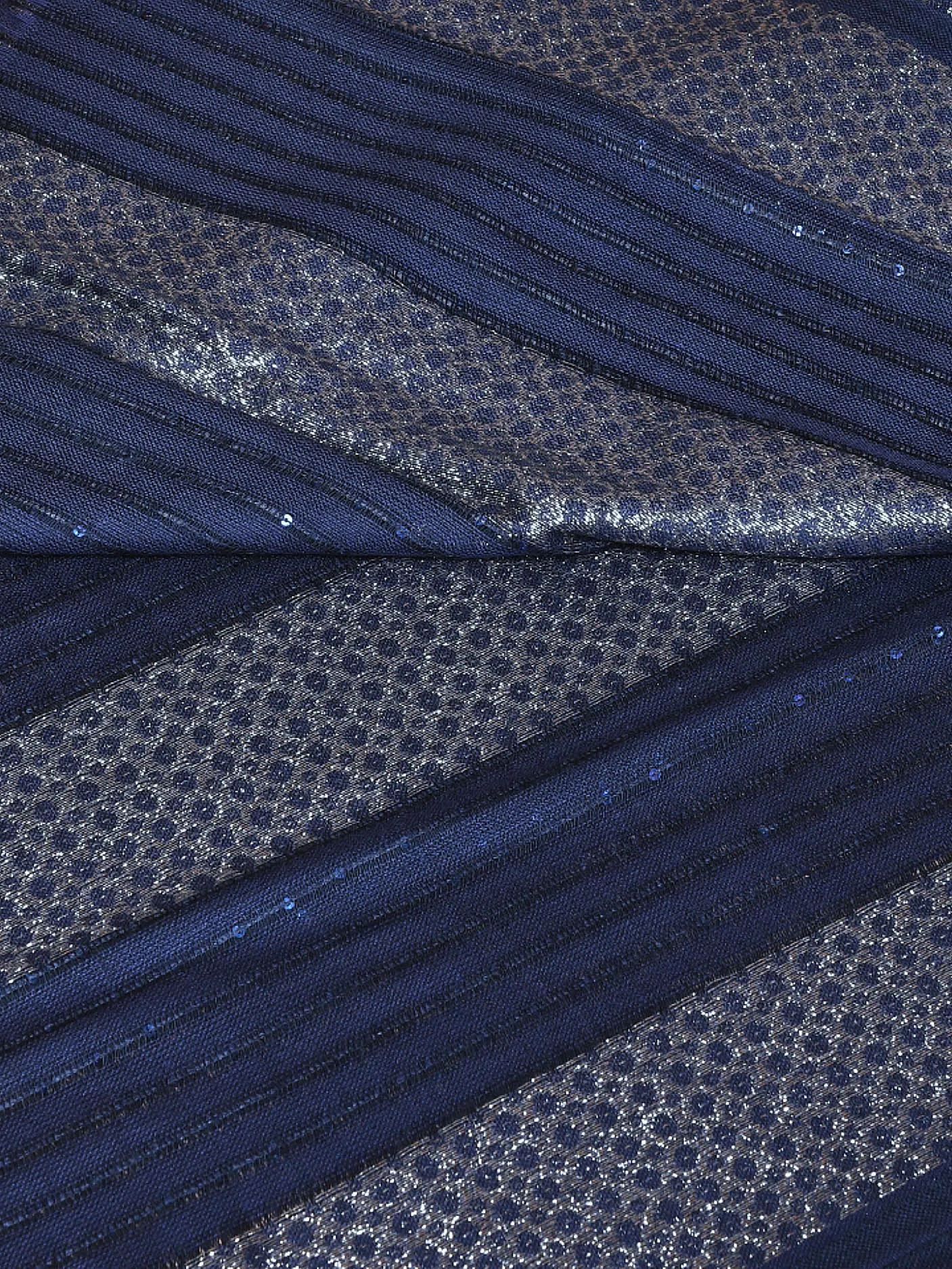 Sequined Shimmer Scarf - Blue