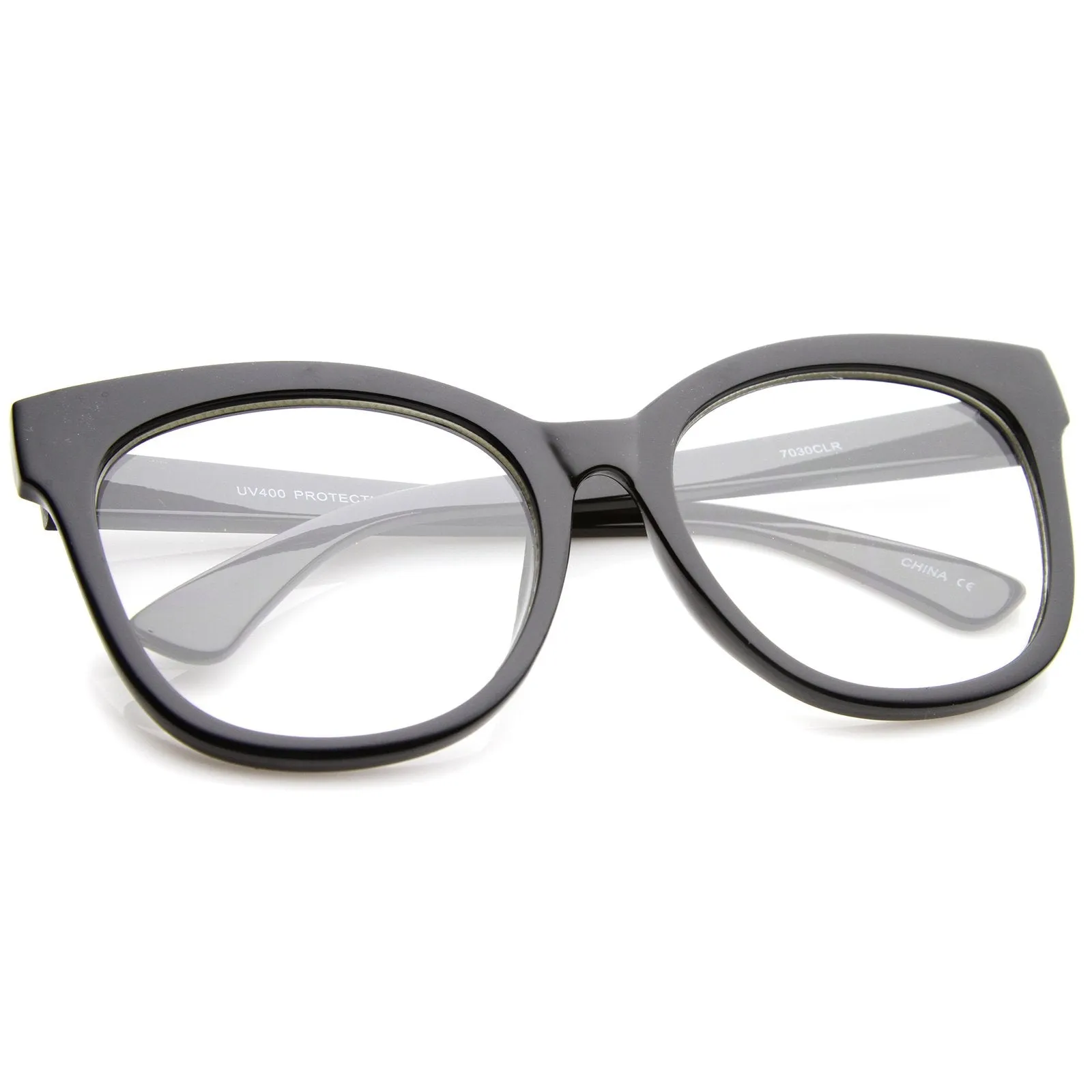 Women's Oversize Retro Clear Lens Glasses A835