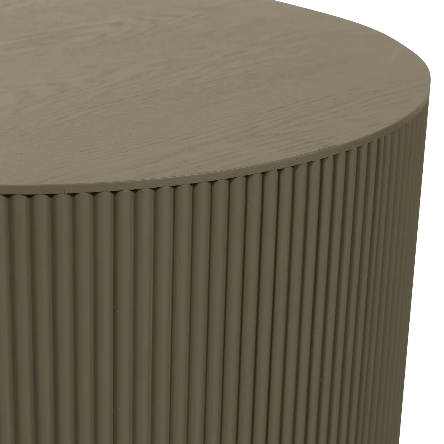 Woood Sanne Side Table Round Military